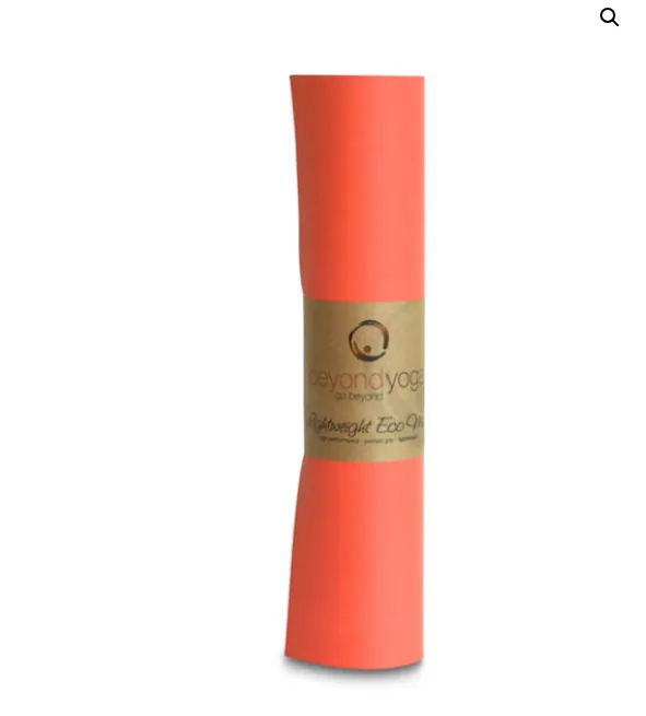 Coral Farbene Yogamatte BEYONDYOGA Lightweight Eco Mat 5mm